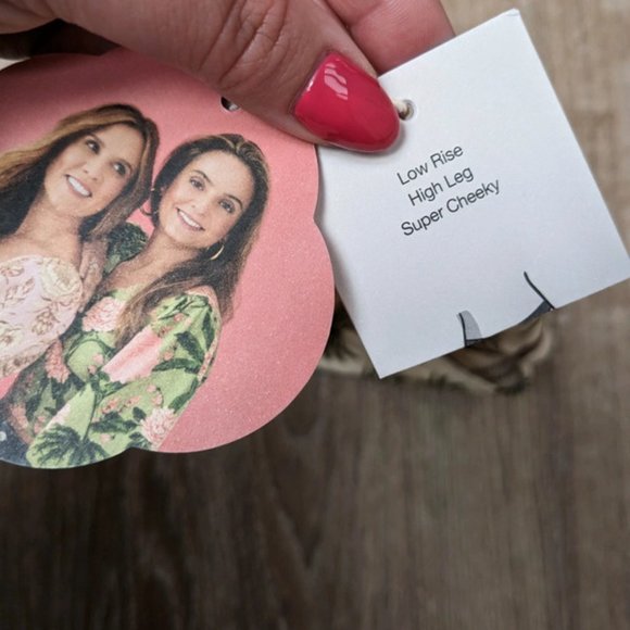 NWT Agua Bendita x Target Tropical Palm Trees Cheeky Bikini Bottom Large - Picture 7 of 9